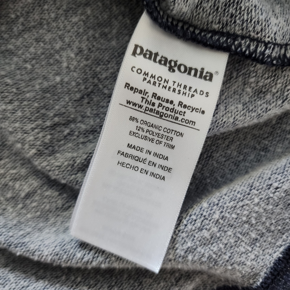 Patagonia Nightfall Fitz Roy Lightweight Crew Sweatshirt, Men's Medium - Navy - Picture 8 of 12